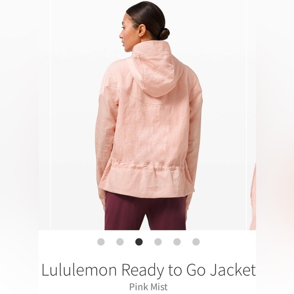 Lululemon Ready to Go Pink Mist Hooded Jacket NWOT size 8 - Picture 2 of 10